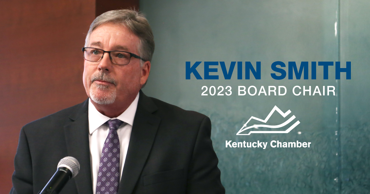 Kevin Smith of Beam Suntory Elected 2023 Chair of the Kentucky Chamber